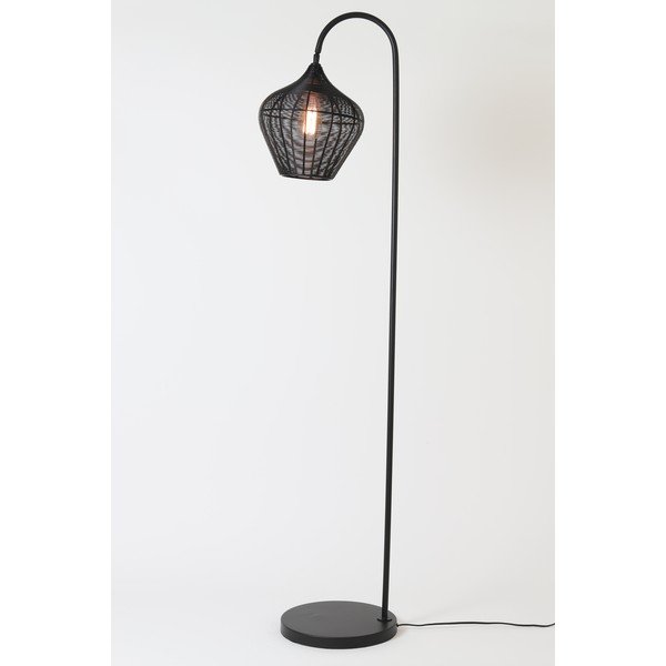 Fekete állólámpa (magasság 160 cm) Alvaro – Light & Living-image-2