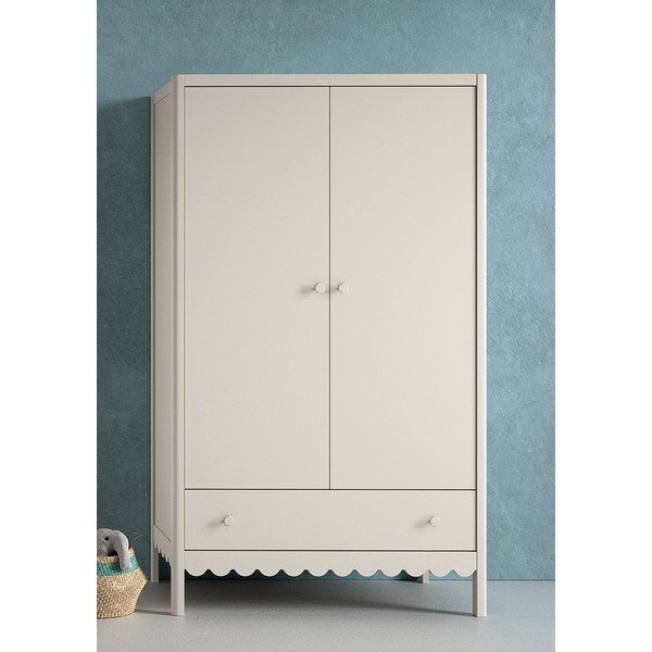 Bézs gyerek ruhásszekrény 110x190x55 cm Swingo – Vipack-image-1