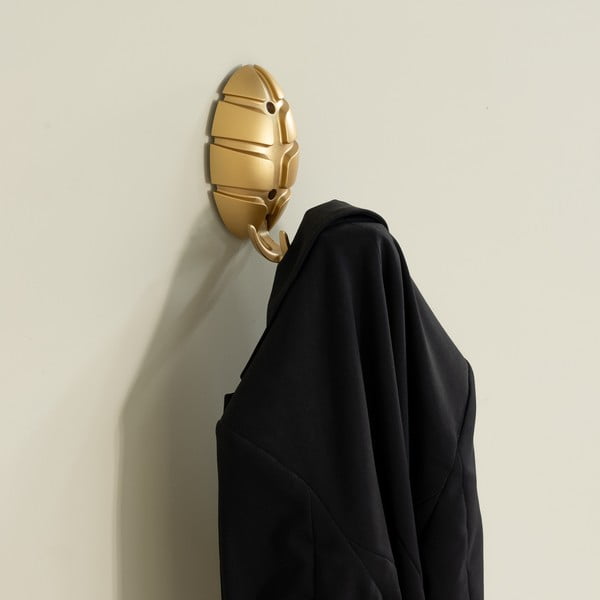 Aranyszínű fali műanyag akasztó Bug – Spinder Design-image-1