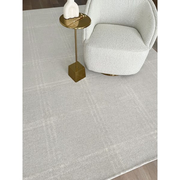Krémszínű gyapjú szőnyeg 200x300 cm Calisia M Grid Prime – Agnella-image-4