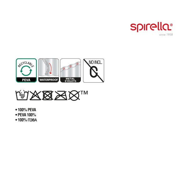 Zuhanyfüggöny 180x200 cm Poppy – Spirella-image-2