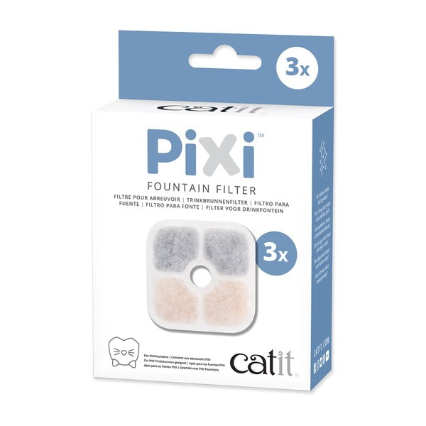 Szűrő szett itatókútba macskáknak, 3 db-os Catit Pixi – Plaček Pet Products