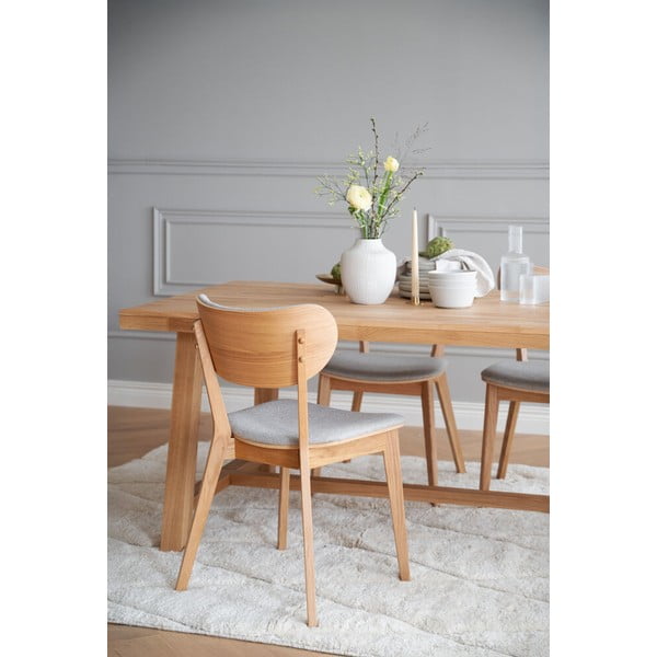 Brooklyn csiszolt tölgyfa étkezőasztal, 170 x 95 cm - Rowico-image-1