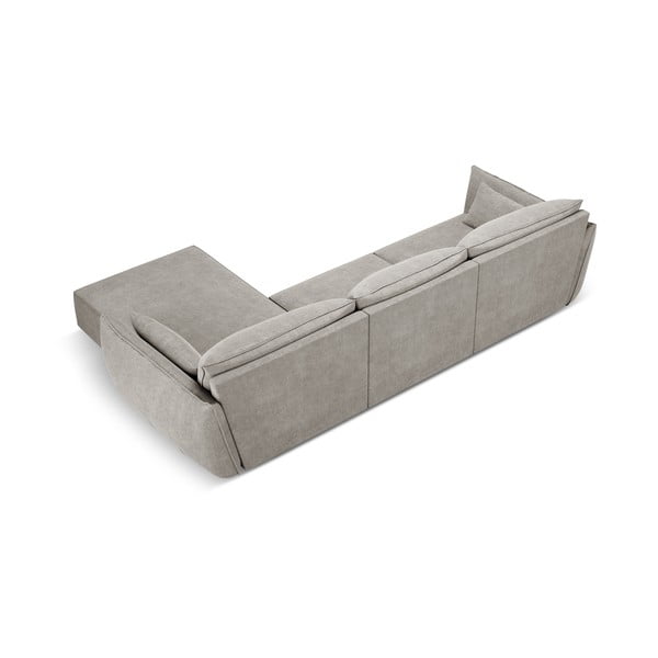 Világosszürke sarokkanapé (jobb oldali) Vanda – Mazzini Sofas-image-3