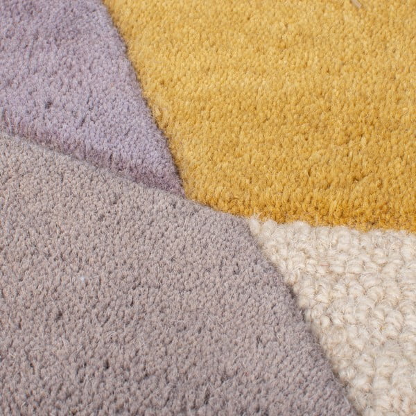 Kézi szövésű gyapjú kerek szőnyeg ø 160 cm Glow Multi – Flair Rugs-image-4