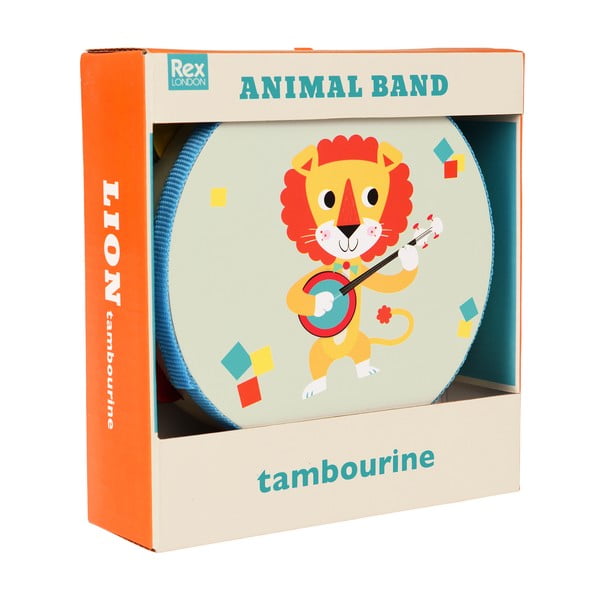 Játékhangszer Tambourine Animal Band – Rex London