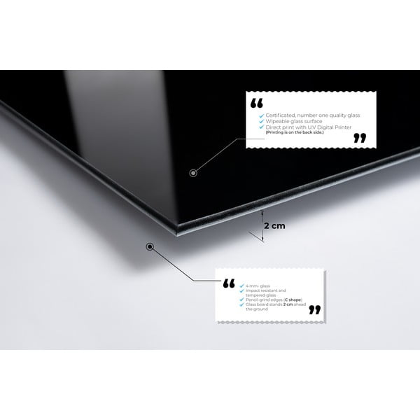 Üveg kép 100x70 cm Feather – Wallity-image-4