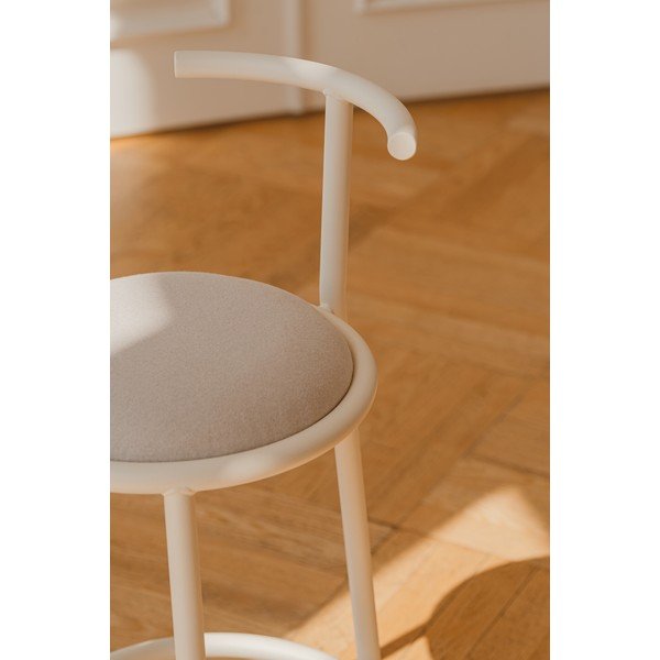 Bézs fém bárszék (ülésmagasság 68 cm) Hogo – noo.ma-image-3