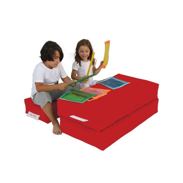 Piros gyerek kanapé 100 cm Nier – Floriane Garden-image-3