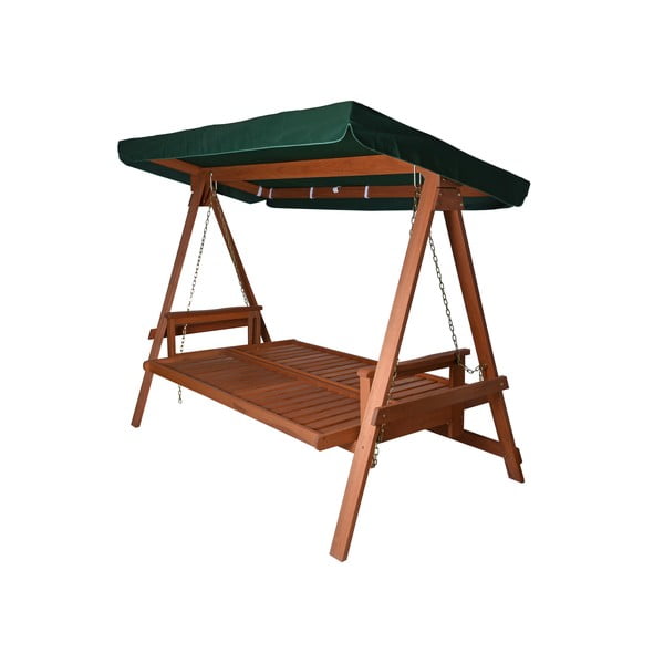 Zöld fa kerti hintaágy Vegas Lux - Rojaplast-image-3