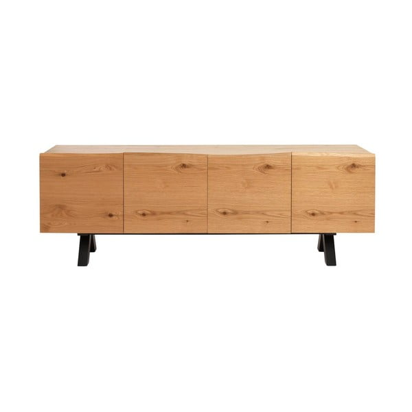 Oliveto alacsony fehér tölgyfa komód - Unique Furniture