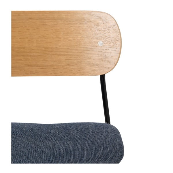 Kék-natúr színű étkezőszék szett 4 db-os Moe – Ixia-image-4