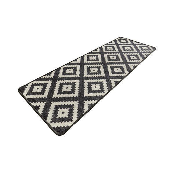 Diamond fekete konyhai futószőnyeg, 67 x 180 cm - Hanse Home-image-1
