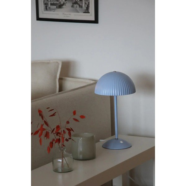 Kék fém asztali lámpa fém búrával (magasság 33,5 cm) Zin – Markslöjd-image-1