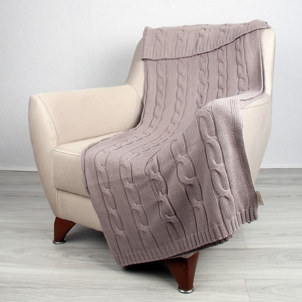 Couture bézs pamut ágytakaró, 130 x 170 cm - Homemania Decor