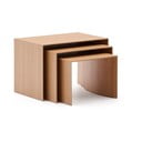 Tárolóasztal szett  tölgyfa dekorral 3 db-os 40x60 cm Litto – Kave Home