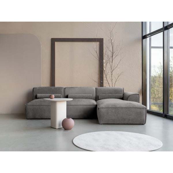 Világosszürke sarokkanapé (jobb oldali) Flex Felix – Miuform-image-1