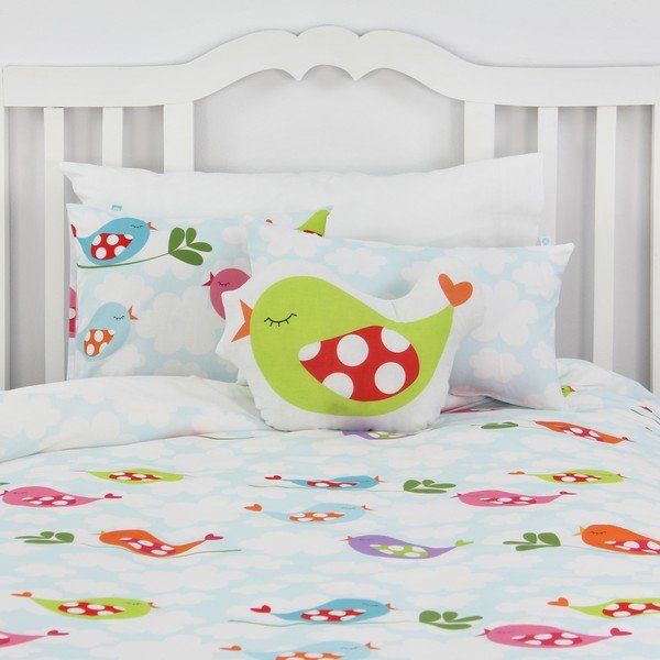 Little Birds gyermek pamut ágyneműhuzat, 140 x 200 cm - Mr. Fox-image-4