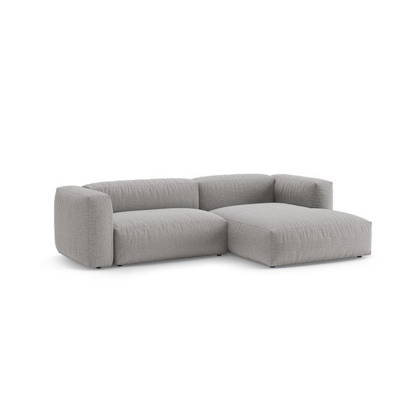 Szürke kinyitható moduláris sarokkanapé (jobb oldali-heverő résszel) – Micadoni -image-3