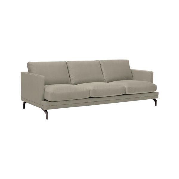 Jupiter bézs háromszemélyes kanapé, fekete lábakkal - Windsor & Co Sofas-image-1