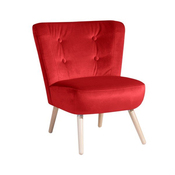 Neele Velvet piros fotel - Max Winzer