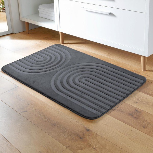 Antracitszürke fürdőszobai kilépő 45x75 cm Allure – douceur d'intérieur-image-1