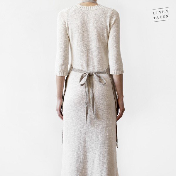 Daily Apron len kötény, 80 x 55 cm - Linen Tales-image-1