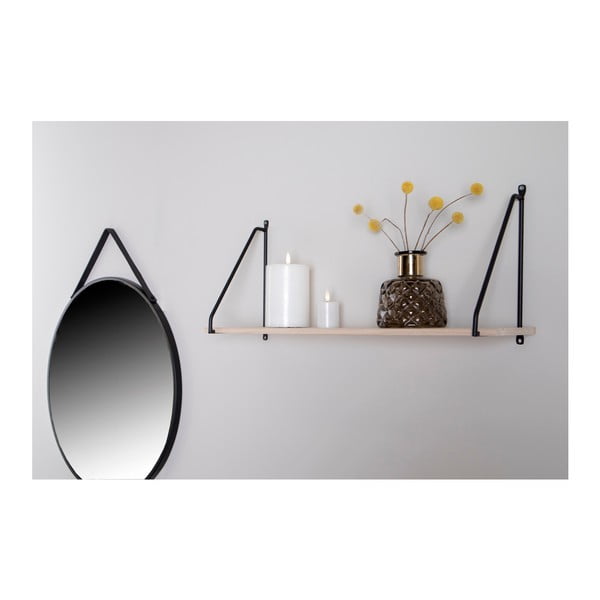 Fekete polc tömör paulownia fából Arnhem - House Nordic-image-3