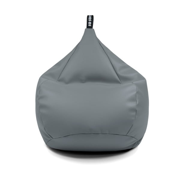 Narancssárga bőrutánzat babzsákfotel Drop XL – So Soft?-image-1
