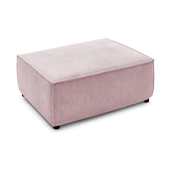 Világos rózsaszín kordbársony puff Nihad – Bobochic Paris-image-3