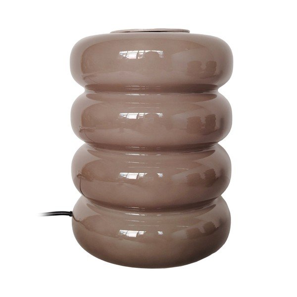 Szürkésbarna üveg LED asztali lámpa (magasság 16,5 cm) Aro – Leitmotiv