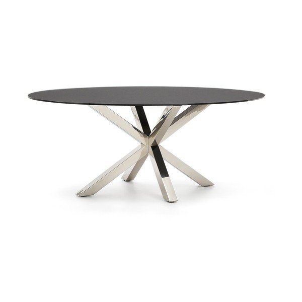 Étkezőasztal üveg asztallappal 100x200 cm Argo – Kave Home