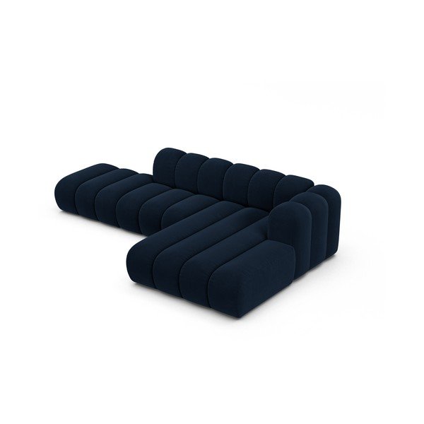 Sötétkék sarokkanapé (jobb oldali) Lupine – Micadoni Home-image-2