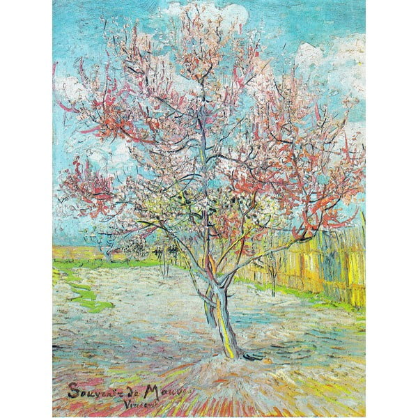 Reprodukciós kép 50x70 cm Pink Peach Trees, Vincent van Gogh – Fedkolor