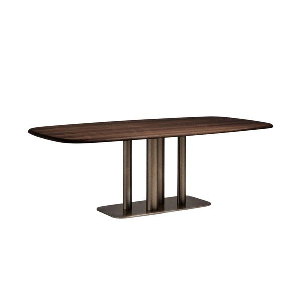 Étkezőasztal diófa dekorral 100x180 cm Melvar – Kave Home