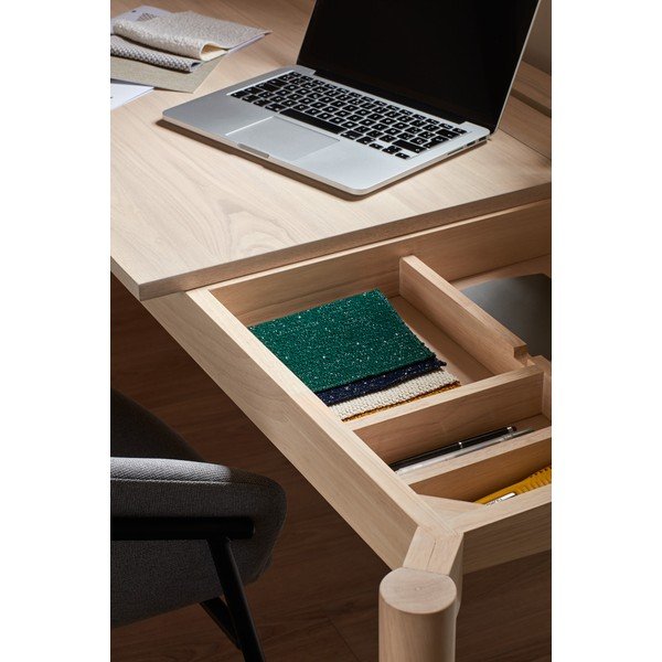 Íróasztal kőrisfa dekorral 136x68 cm Atlas - Teulat-image-2