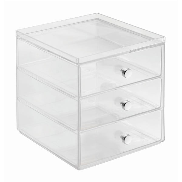 Drawers átlátszó kozmetikai rendszerező, magasság 18 cm - iDesign-image-2