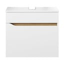 Fehér alacsony fali szekrény mosdókagyló nélkül 60x53 cm Set 857 – Pelipal