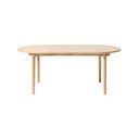 Bővíthető étkezőasztal tölgyfa dekorral 100x190 cm Carno – Unique Furniture