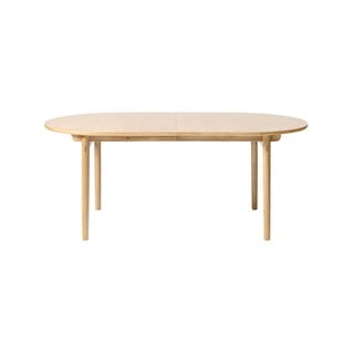 Bővíthető étkezőasztal tölgyfa dekorral 100x190 cm Carno – Unique Furniture