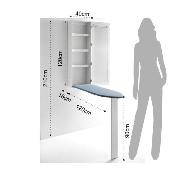 Pratiko fali vasalóállvány tükörrel - Tomasucci-image-3