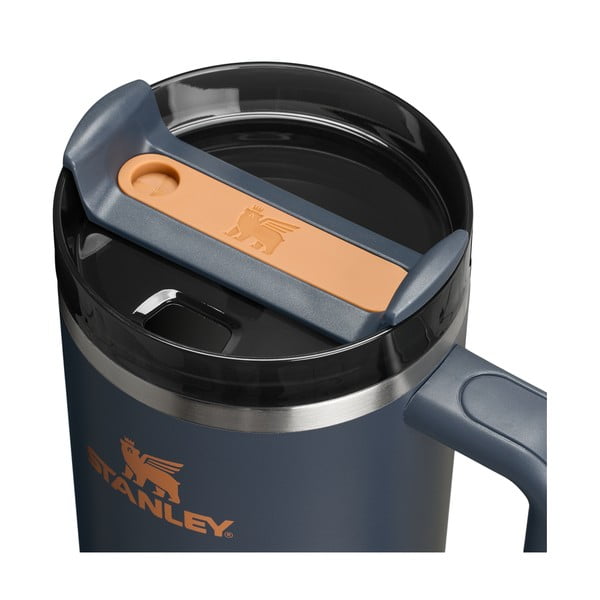 Sötétkék rozsdamentes acél termosz szívószállal 1,18 l Quencher H2.0 FlowState Tumbler Twilight – Stanley-image-3