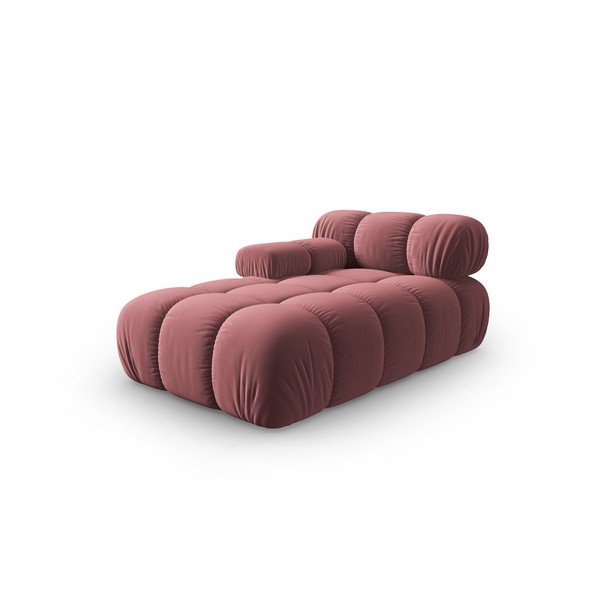 Rózsaszín bársony heverő (bal oldali) Bellis – Micadoni Home-image-3