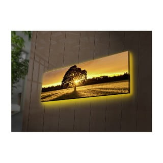 Tree falikép háttérvilágítással, 90 x 30 cm - Wallity