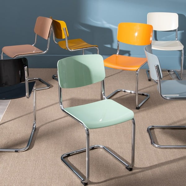 Szürke étkezőszék szett 4 db-os Chrome – Ixia-image-1