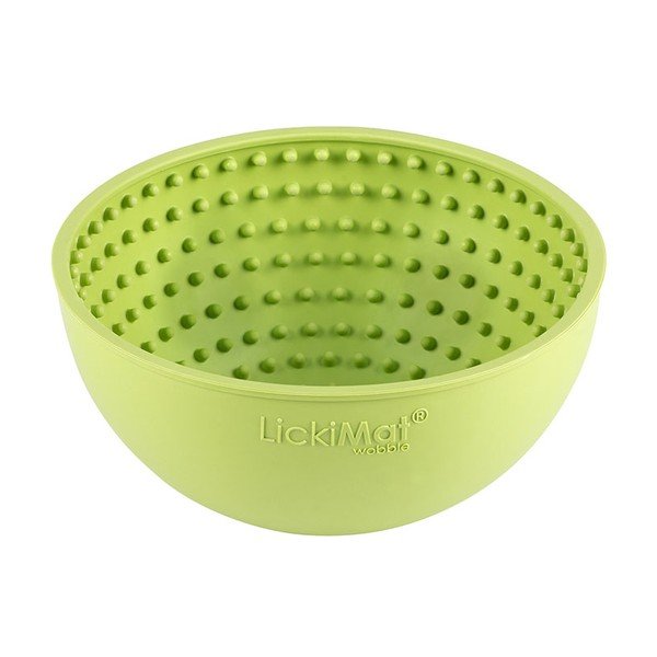 Nyalogatós tálka Wobble Light Green - LickiMat-image-1