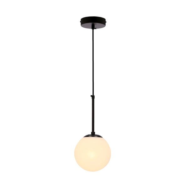 Fekete függőlámpa üveg búrával ø 15 cm Pompei – Candellux Lighting-image-1
