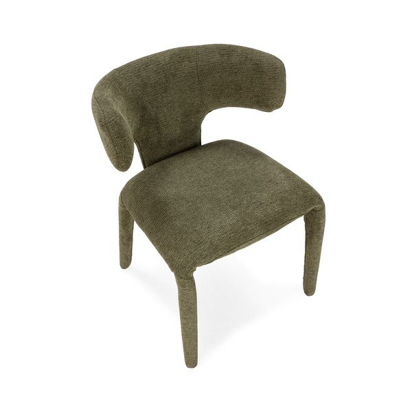 Zöld kárpitozott étkezőfotel Maca – MOME-image-2