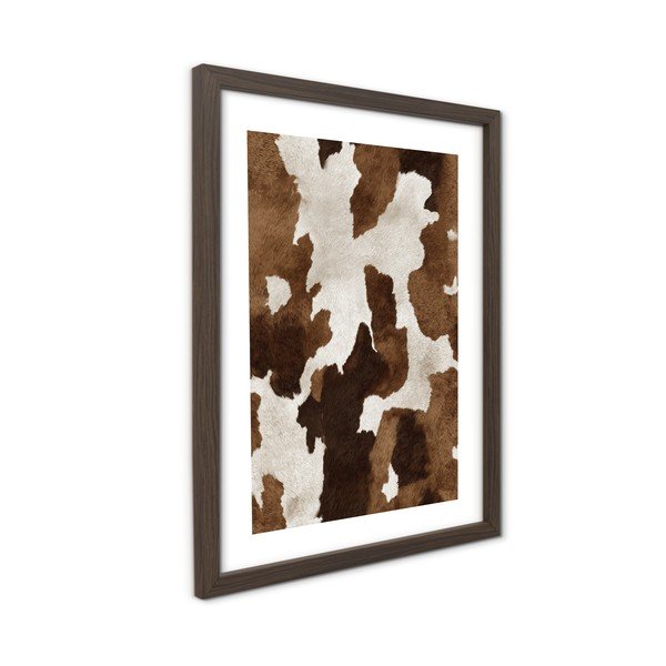 Nyomtatott keretezett kép 30x40 cm Cowhide – Styler-image-3