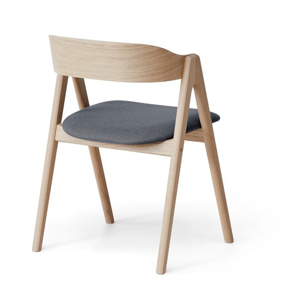 Mette tölgyfa étkezőszék szürke ülőfelülettel - Findahl by Hammel-image-3